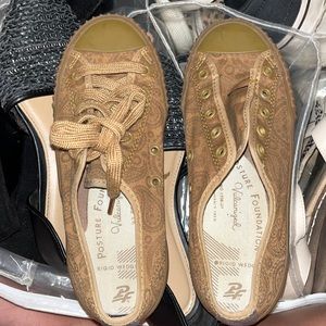 Brown paisley PF Flyers